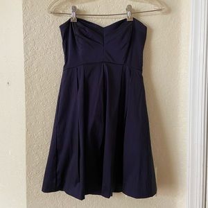 Small Navy Cupcake Style Homecoming Dress